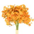 Floristik24 Kunstmatige gipskruidtakjes van oranje voor bloemstukken, 30 cm, 10 stuks