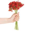 Kunstmatig gipskruid, rood, boeket als bloemdecoratie, 30 cm, 10 stuks | Floristik24.nl