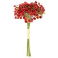 Kunstmatig gipskruid, rood, boeket als bloemdecoratie, 30 cm, 10 stuks | Floristik24.nl