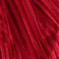 Rode fluwelen corduroy strik