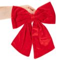 Rode decoratieve strik als kerstversiering, 28 cm, 3 stuks | Floristik24.nl