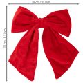 Rode decoratieve strik als kerstversiering, 28 cm, 3 stuks | Floristik24.nl