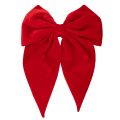 Floristik24 Decoratieve rode fluwelen strik, grote strik voor raam of deur, 50 cm