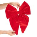 Decoratieve rode fluwelen strik, grote strik voor raam of deur, 50 cm | Floristik24.nl