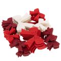 Decoratieve strikjesmix, kerstversiering en knutselspullen, 5 cm, 48 stuks | Floristik24.nl