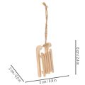 Decoratieve slee om in de kerstboom te hangen, 6 cm, 6 stuks | Floristik24.nl
