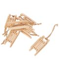Decoratieve slee om in de kerstboom te hangen, 6 cm, 6 stuks | Floristik24.nl