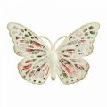 Wanddecoratie metaal vlinder decoratie landelijke stijl B21.5cm