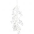 Floristik24 Sneeuwbal slinger wit met mica 60cm