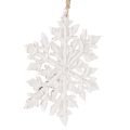 Floristik24 Grote decoratieve sneeuwvlok, hangende decoratie, 30 cm