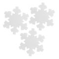 Floristik24 Sneeuwvlok wit 7cm 8st