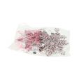 Floristik24 Sneeuwvlokken metaal roze mix 10.5cm 6st