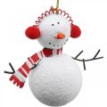 Floristik24 Kerstboomversiering sneeuwpop om op te hangen metaal 8.5 / 13cm 4st