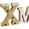 Floristik24 XMAS letters hout staand hout letters naturel 41,5cm