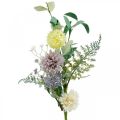 Floristik24 Bos zijden bloemen, zomerdecoratie, chrysanten en globedistel, kunstbloemen L50cm