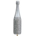 Floristik24 Champagnefles plug 7cm met mica L30cm 8st