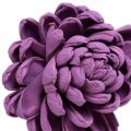 Floristik24 Bloemen op de draad donker paars 8cm 12st