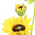 Floristik24 Kunstplanten kunst zonnebloemen kunstbloemen decoratie geel 64cm