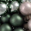 Spiegelende bessen Kerstgroen Parelgrijs Ø20mm 140 stuks | Floristik24.nl