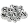 Floristik24 Decoratieve spiegelbollen, feestdecoratie-element, zilverkleurig, 2-4 cm, 50 stuks
