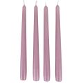 Floristik24 Conische kaarsen Wenzel kaarsen lila 250/23mm 12 st