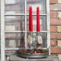 Conische kaarsen 250/23 robijn (12 stuks) | Floristik24.nl