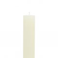 Crèmekleurige taps toelopende kaarsen, 34 mm x 240 mm, 4 stuks | Floristik24.nl