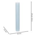 Blauwe taps toelopende kaars voor kandelaars en tafeldecoratie, 34x240mm, 4 stuks | Floristik24.nl