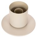 Moderne kaarsenhouder met glazen cilinder en voet, 31 cm | Floristik24.nl