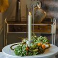 Moderne kaarsenhouder met glazen cilinder en voet, 31 cm | Floristik24.nl