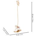 Kerstboom kaarsenhouder hobbelpaard 20 cm 3 stuks | Floristik24.nl