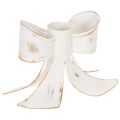 Floristik24 Vintage kaarsenhouder met strik, 12 cm