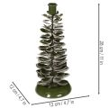 Groene metalen kerstboomversiering (kandelaar) 28 cm | Floristik24.nl