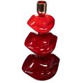 Floristik24 Glanzende lippenkaarsenhouder, modern design, 21 cm