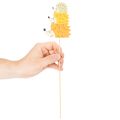 Decoratieve tuinstekers - Kleurrijke egelfamilie - 34 cm, 12 stuks | Floristik24.nl