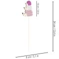 Decoratieve tuinstekers - Kleurrijke egelfamilie - 34 cm, 12 stuks | Floristik24.nl