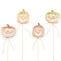 Floristik24 Decoratieve pompoen met gezicht, Halloweenversiering, 31 cm, 12 stuks