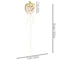 Decoratieve pompoen met gezicht, Halloweenversiering, 31 cm, 12 stuks | Floristik24.nl