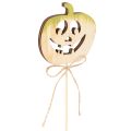 Decoratieve pompoen met gezicht, Halloweenversiering, 31 cm, 12 stuks | Floristik24.nl