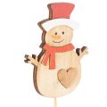 Houten sneeuwpoppenstokjes