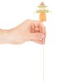 Houten vogelverschrikkerdecoraties, diverse kleuren, 30 cm, 12 stuks | Floristik24.nl