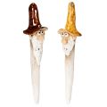 Floristik24 Decoratieve tuinkabouterfiguur voor plantenpotten, 16 cm, 2 stuks