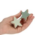 Houten sterrendecoratieset voor tafel en vensterbank, 5 cm, 9 stuks | Floristik24.nl