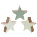 Floristik24 Decoratieve sterfiguurtjes, tafeldecoratie, 10 cm, 3 stuks