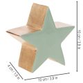 Decoratieve sterfiguurtjes, tafeldecoratie, 10 cm, 3 stuks | Floristik24.nl