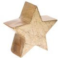 Floristik24 Decoratieve kerststerrenhouder voor op tafel of plank, 10 cm, 3 stuks