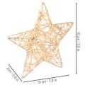 Decoratieve sterrenset van draad, twee maten, 10 cm, 12 stuks | Floristik24.nl