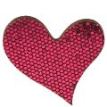Floristik24 Strooidecoratie hart paars 3-5cm 48st