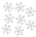 Strooidecoratie sneeuwvlokken wit 3.5cm 120st