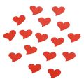 Floristik24 Strooidecoratie harten decoratie houten harten tafeldecoratie rood 2cm 180st
